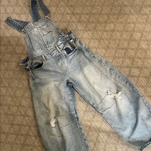 We The Free Good Luck Barrel Overalls